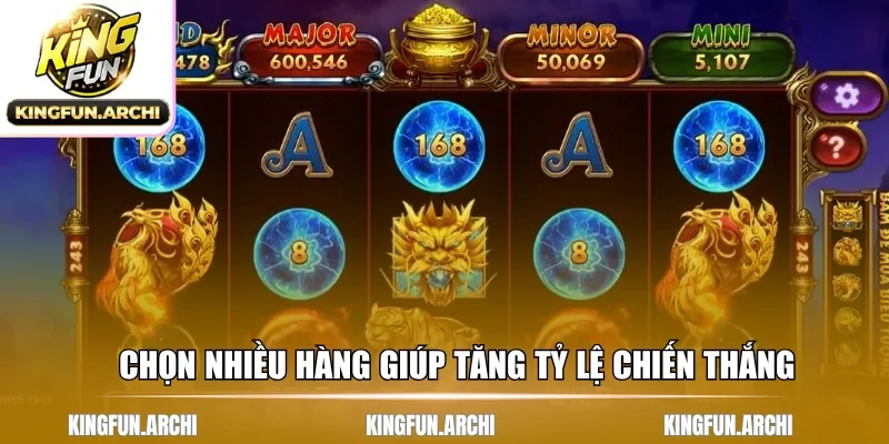 Chọn nhiều hàng giúp tăng tỷ lệ chiến thắng
