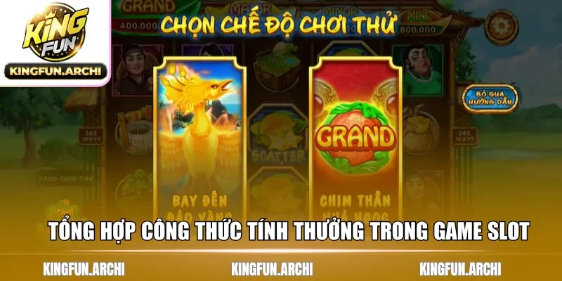 Tổng hợp công thức tính thưởng trong game slot