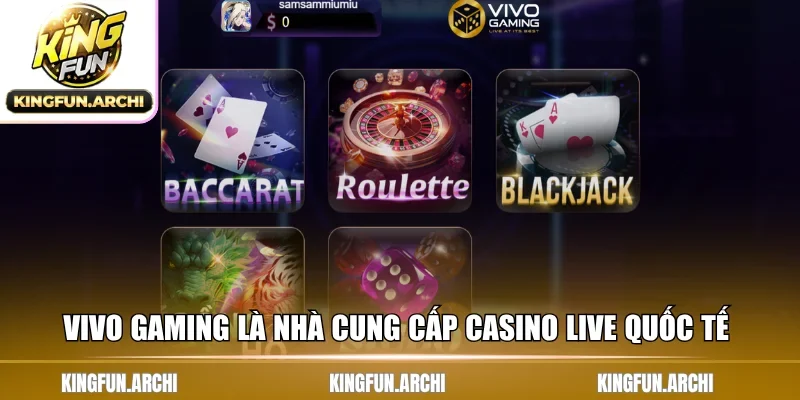 VIVO Gaming là nhà cung cấp casino live quốc tế 